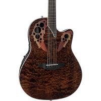 Ovation CE48P-TGE Celebrity Elite Super Shallow Tiger Eye Brown Quilt Chitarra Acustica Elettrificata_5