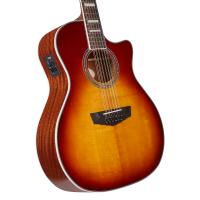 D'Angelico Premier Fulton Ice tea burst Chitarra Acustica Elettrificata 12 Corde_4