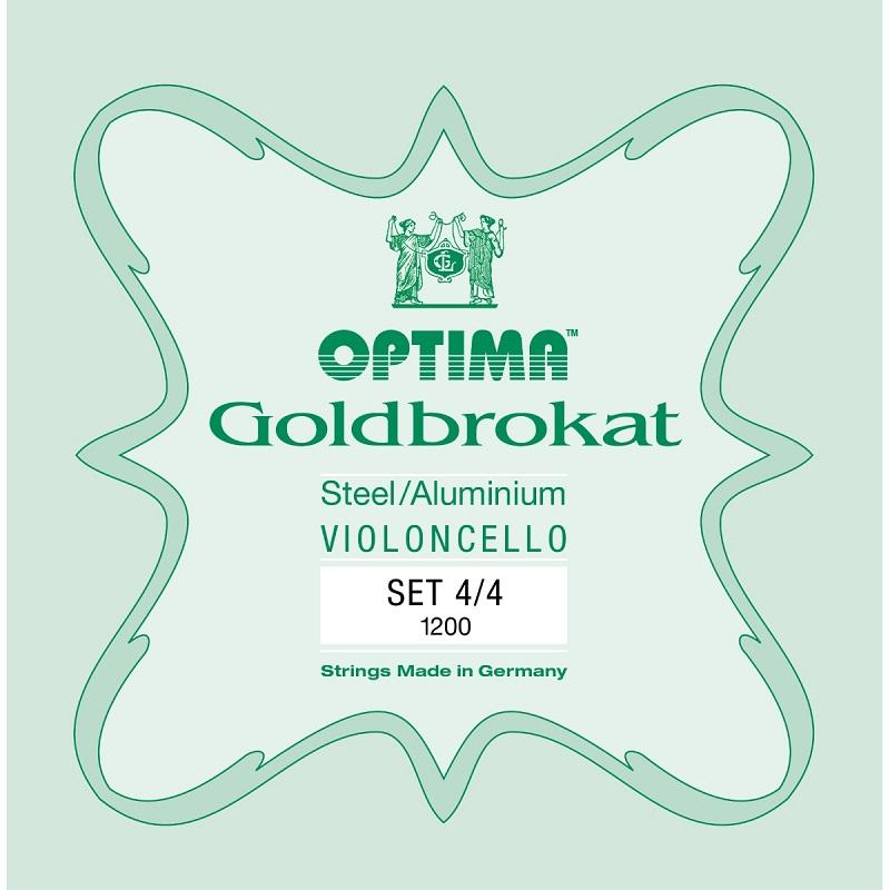 Optima 1200 Set Goldbrokat Muta di corde per Violoncello