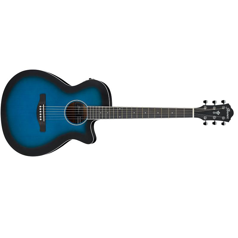 Ibanez AEG7 TBO Transparent blue sunburst Chitarra Acustica Elettrificata ULTIMO PEZZO