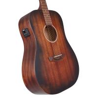 D'Angelico Premier Lexington LS Aged Mahogany Chitarra Acustica Elettrificata_4