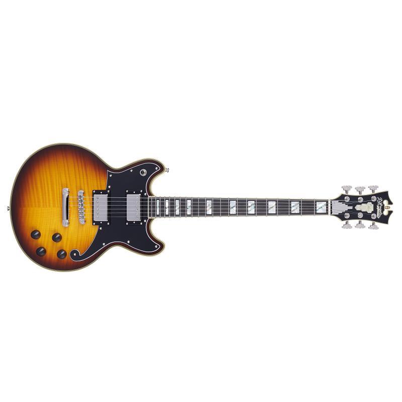 D'Angelico Deluxe Brighton Vintage Sunburst Chitarra Elettrica