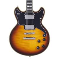 D'Angelico Deluxe Brighton Vintage Sunburst Chitarra Elettrica_3