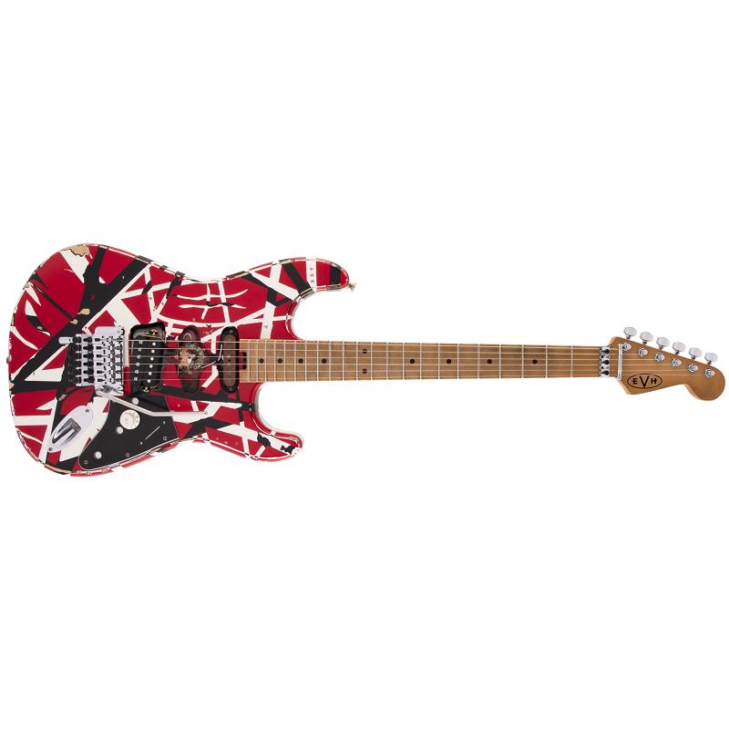 EVH Striped Series Frankenstein Frankie Red/White/Black Chitarra Elettrica