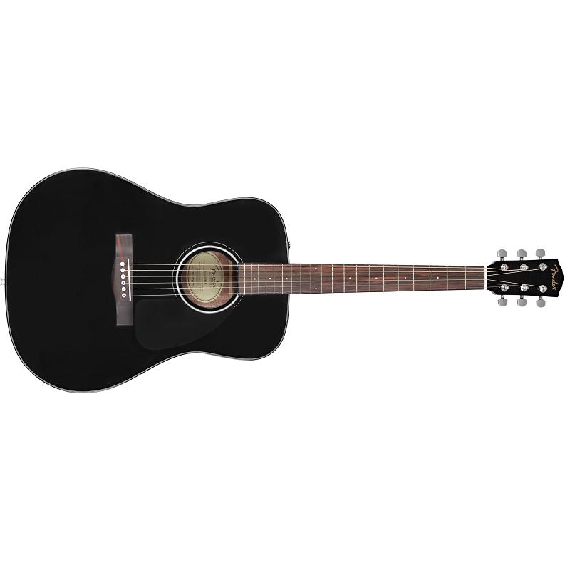 Fender CD 60 Dreadnought V3 DS WN Blk Black Chitarra acustica