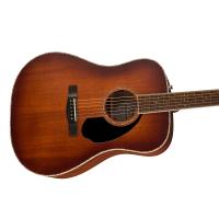 Fender Paramount PD-220E Dreadnought WC ACB MAH All Mahogany Aged Cognac Burst Chitarra acustica elettrificata_3