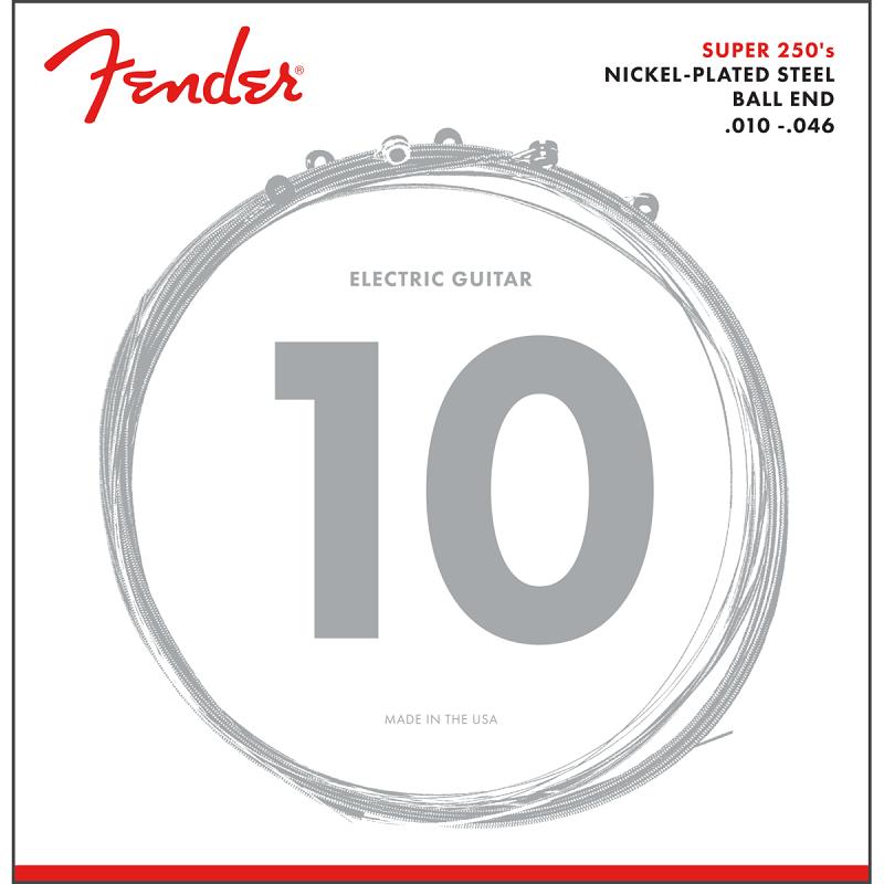 Fender 250R Super 250 Guitar Strings Nickel Plated Steel (ball end) Corde per chitarra elettrica