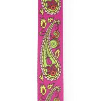 D'Addario Joe Satriani Woven Guitar Strap 50JS14 Paisley Purple Tracolla_2