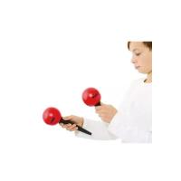 Nino Percussion NINO582R Maracas in plastica Rosse_2