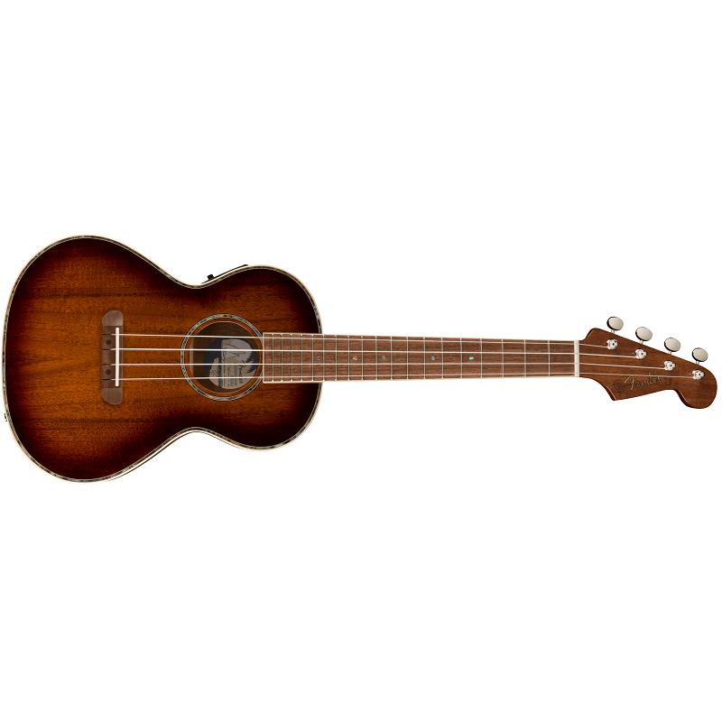 Fender Montecito Tenor Ukulele WN Shaded Edge Burst Ukulele Tenore con Borsa NUOVO ARRIVO