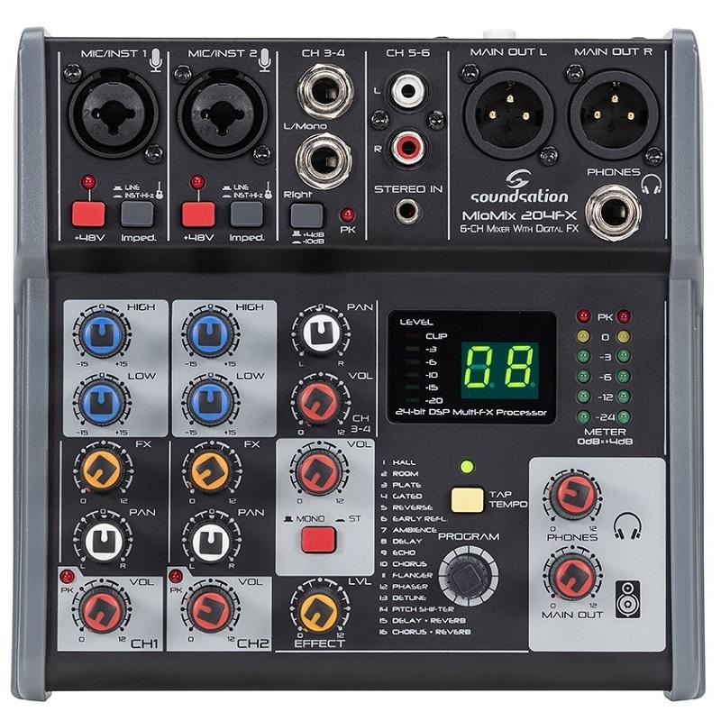 Soundsation Miomix 204fx Mixer con multieffetto digitale