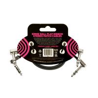 Ernie Ball 6405 Flat Ribbon Stereo Patch Cable 30,48cm 2-Pk Cavo_2