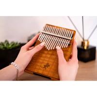 Ortega OKB3 Solid Golden Phoebe Lizard Series Kalimba_3