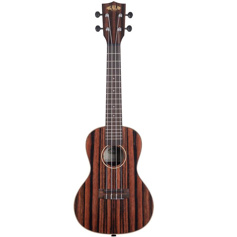 Kala KA-EBY-C Striped Ebony Uku Concert Ukulele Concerto con Borsa