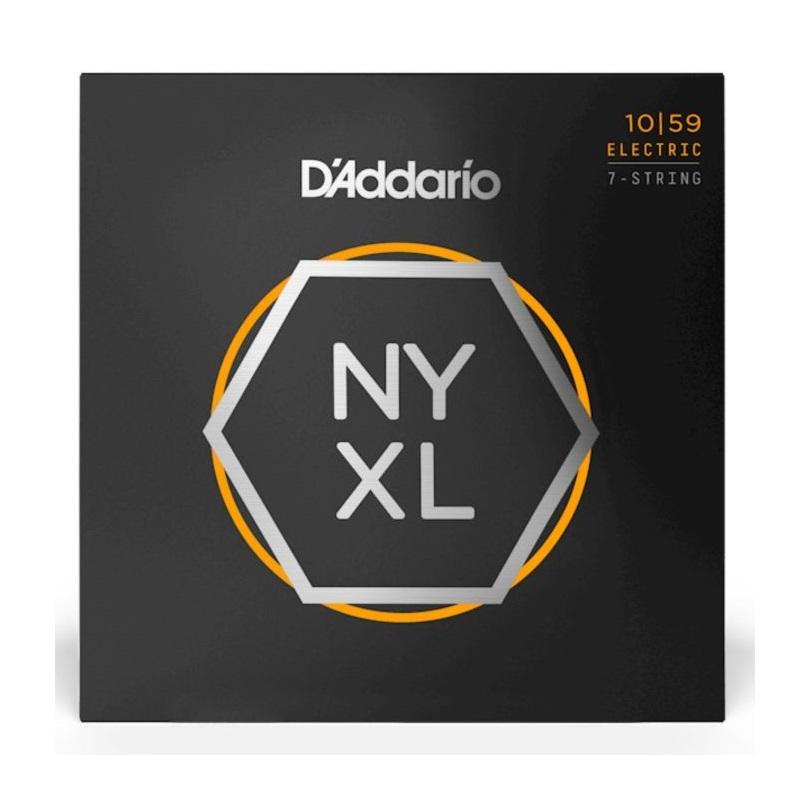 D'Addario NYXL1059 10-59 Nickel Wound Muta di corde per chitarra 7 Corde