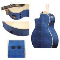 Ibanez AE390 NTA Natural High Gloss Aqua Blue High Gloss Chitarra Acustica Elettrificata DISPONIBILITA' IMMEDIATA_4