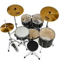 Pearl Roadshow RS505BC/C31 Jet Black Batteria Acustica con 3 Piatti Sabian e Hardware_2