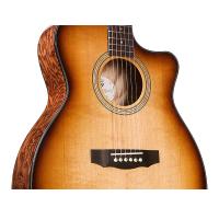 Guild OM-260CE Deluxe Burl EB Edge Burst Chitarra Acustica Elettrificata NUOVO ARRIVO_2