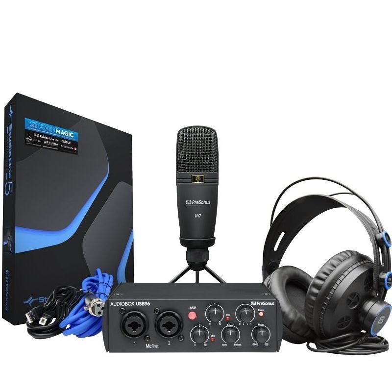 Presonus AudioBox USB 96 Studio Bundle 25th Anniversary Bundle Scheda audio NUOVO ARRIVO