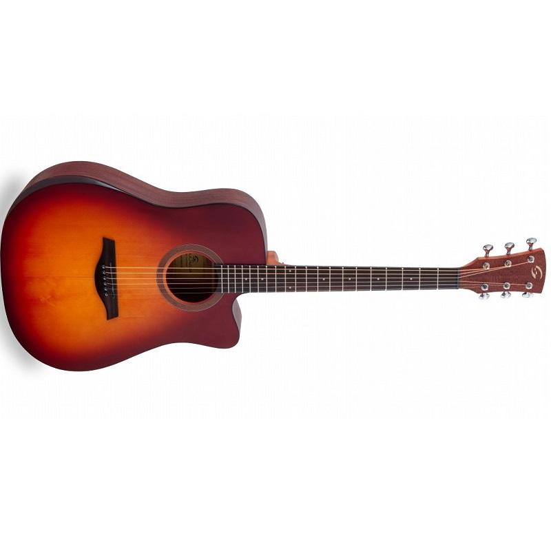 Soundsation Edge Solid SDNCE-BSB Brown Sunburst Chitarra Acustica Elettrificata