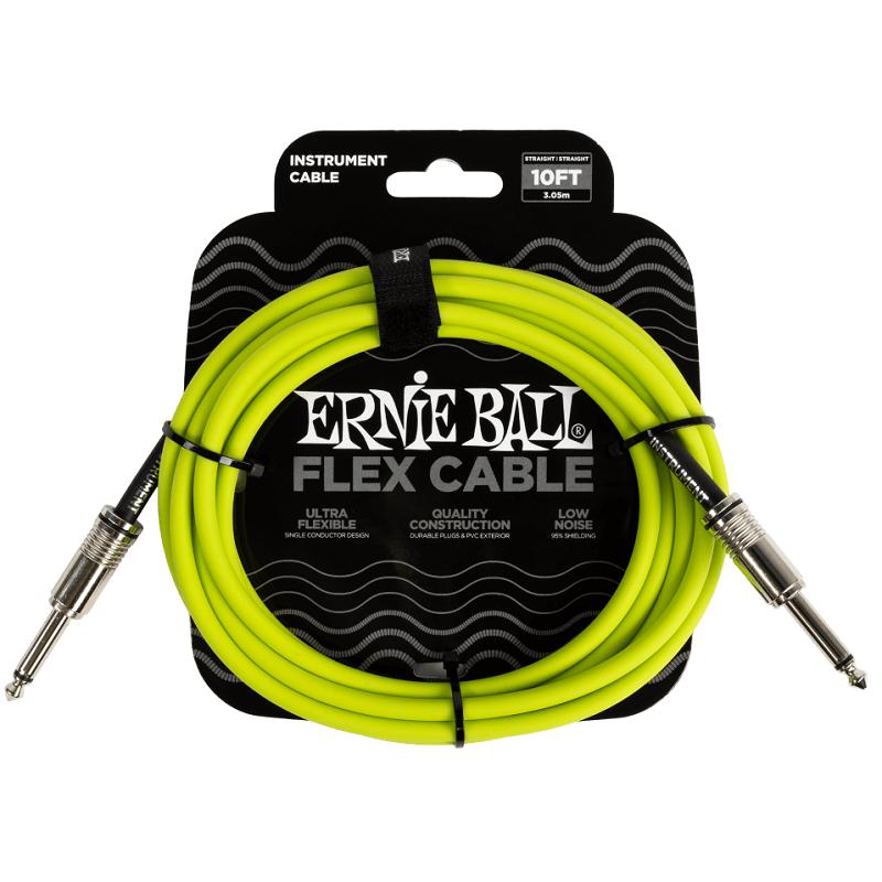 Ernie Ball 6414 Flex Cable Green 3m Cavo