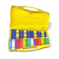 Alysee MT25-C-YL Glockenspiel Metallofono Cromatico 25 Note Giallo