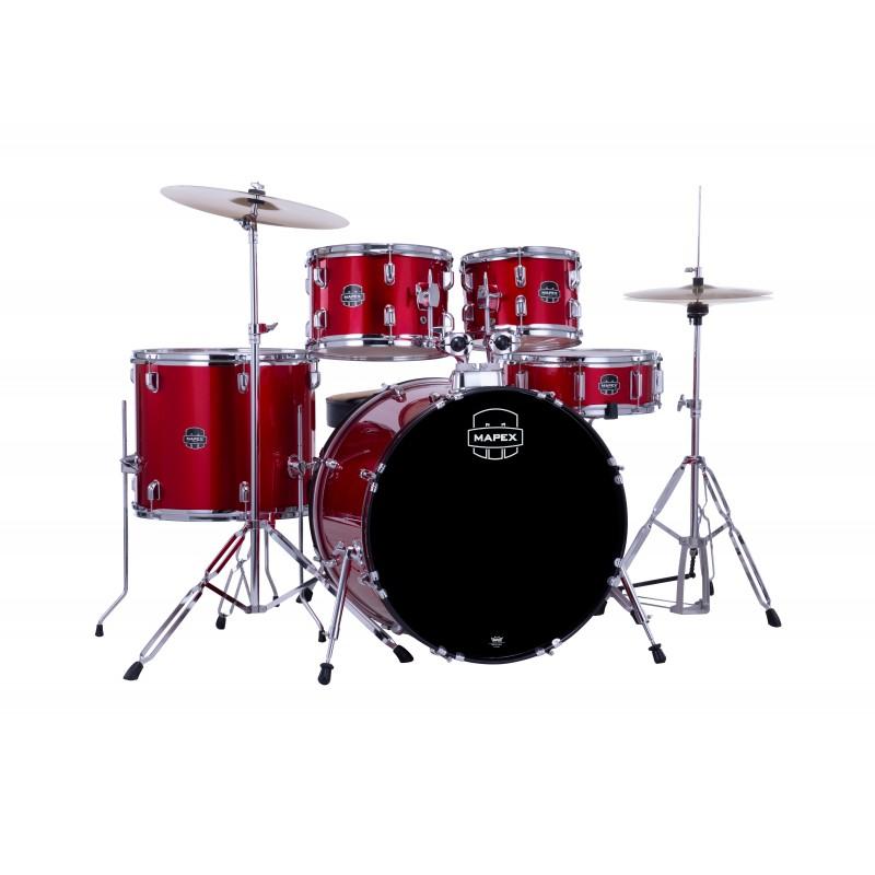 Mapex Comet Cm5294ftcir Rock 5 Pezzi Red Batteria Acustica con Piatti