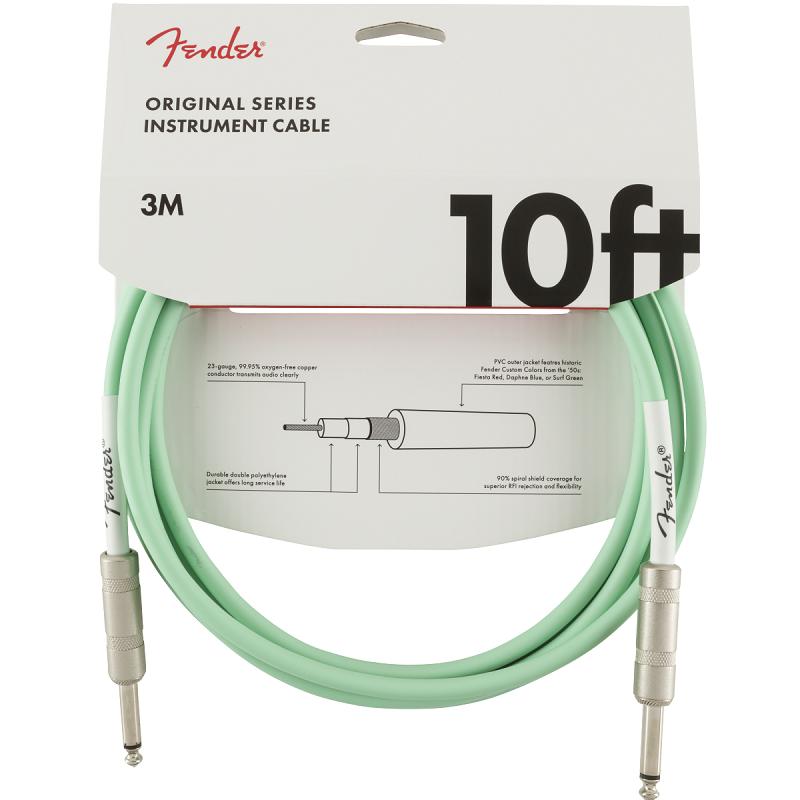 Fender Original Series Instrument Cable 3m Surf Green Cavo