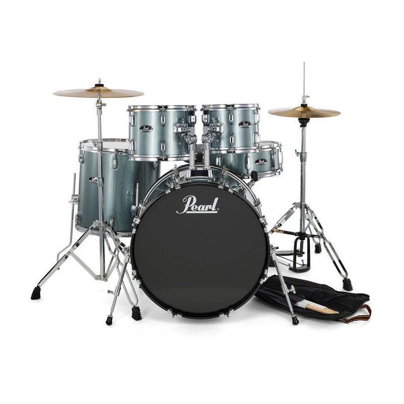 Pearl Roadshow RS525SC 706 Charcoal Metallic Batteria Acustica con piatti e hardware