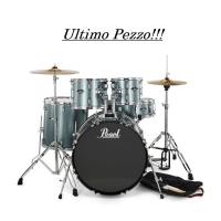 Pearl Roadshow RS525SC 706 Charcoal Metallic Batteria Acustica con piatti e hardware ULTIMO PEZZO