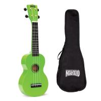 Mahalo MR1-GN Verde Ukulele soprano con Borsa