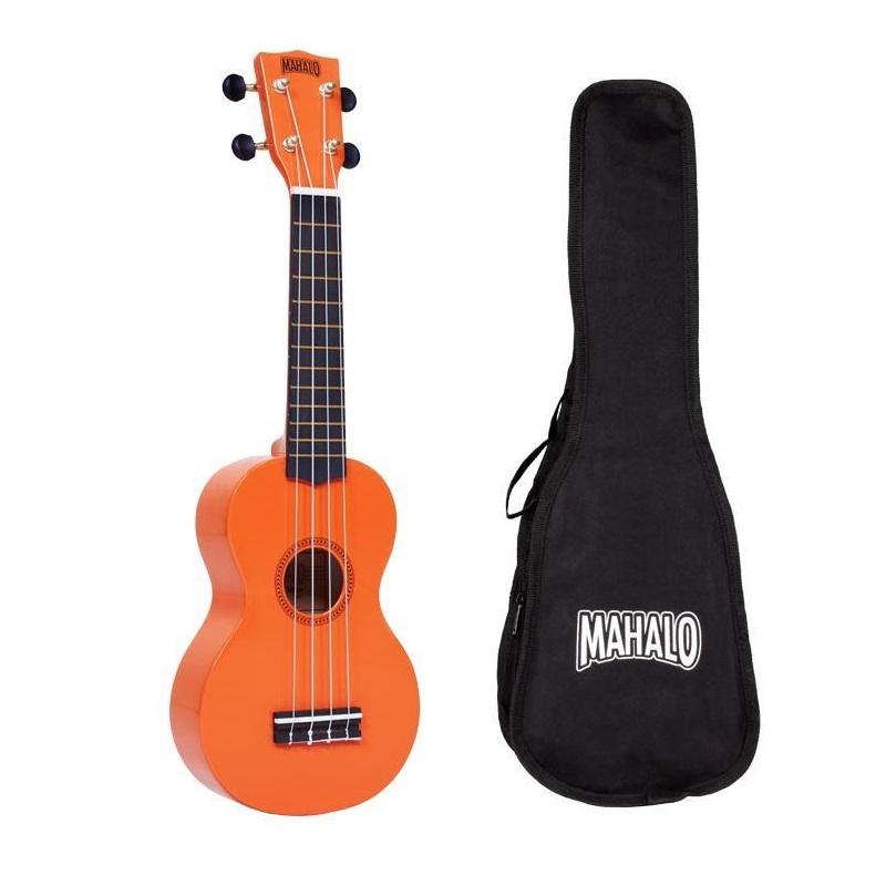 Mahalo MR1-OR Arancione Ukulele soprano con Borsa