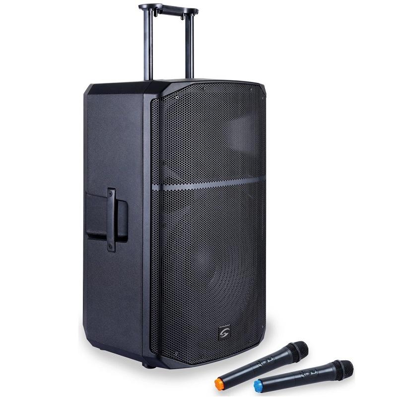 Soundsation Provibe 12AIR Sistema PA Portatile 12” 2-Vie con Batteria, Trolley e Mobile App Cassa acustica attiva