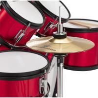 Soundsation JDK100-MR Drum Set 5 pcs junior metallic red Batteria acustica per bambini_4