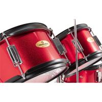 Soundsation JDK100-MR Drum Set 5 pcs junior metallic red Batteria acustica per bambini_5