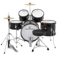 Soundsation JDK100-BK Drum Set 5 pcs junior black Batteria acustica per bambini_2