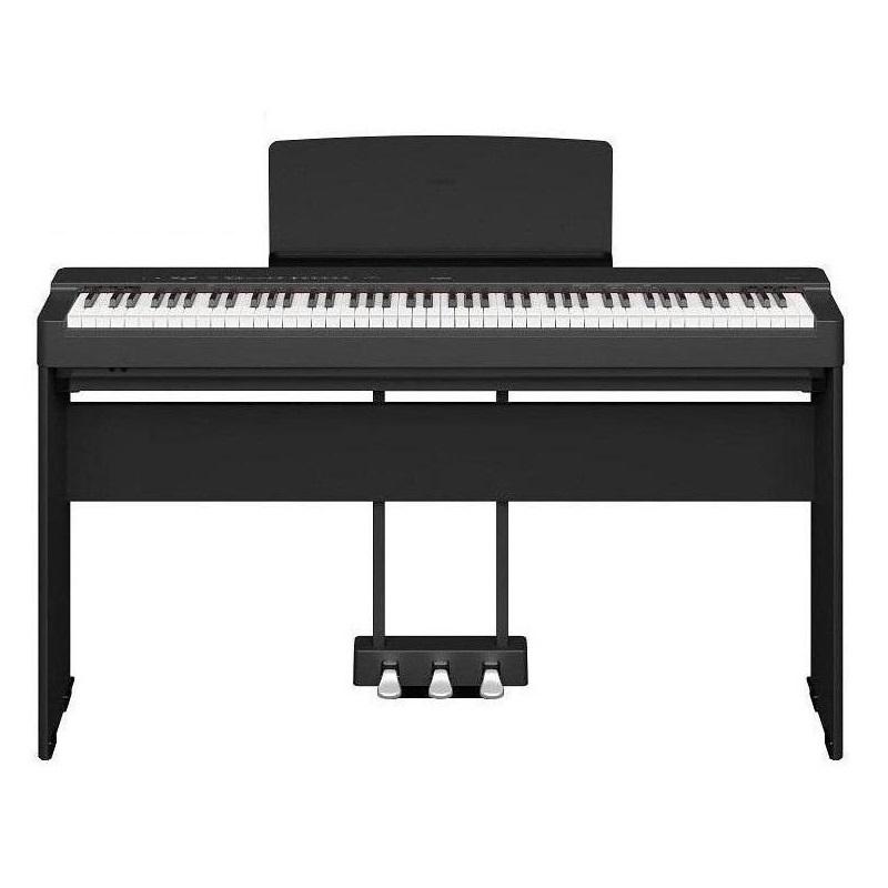 Yamaha P-225 Black Pianoforte Digitale + Stand L200 B + Pedaliera LP1 B