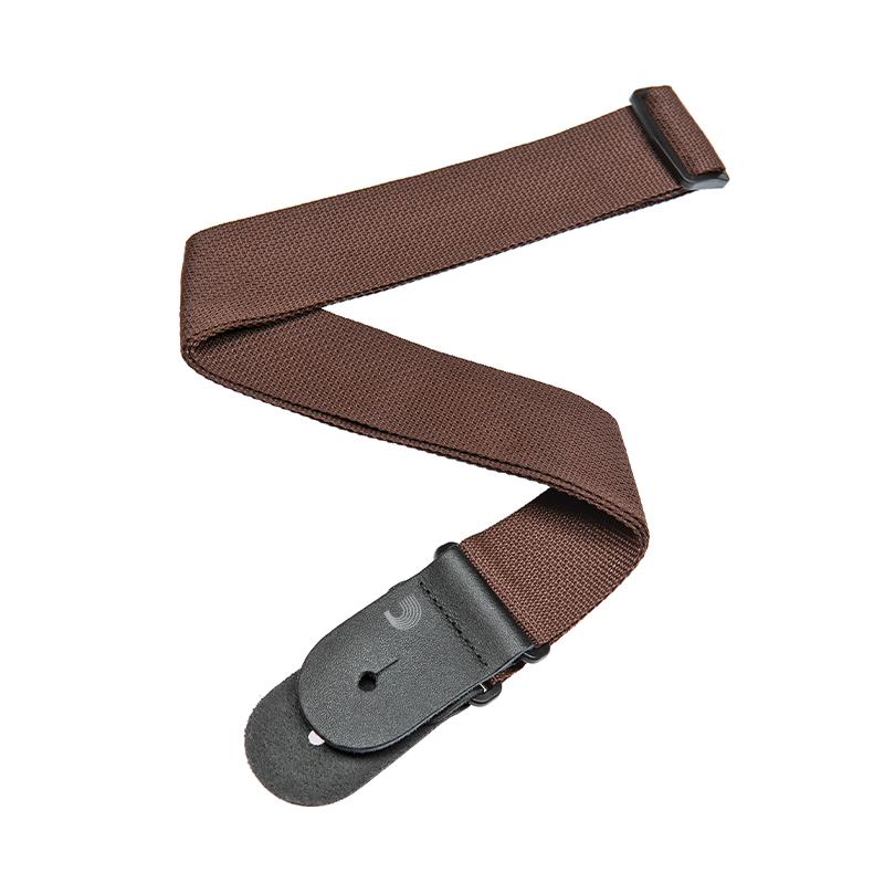 D'Addario PWS109 Polypro Guitar Strap Brown Tracolla