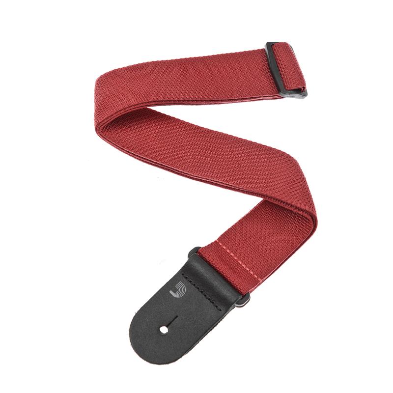 D'Addario PWS101 Polypro Guitar Strap Red Tracolla